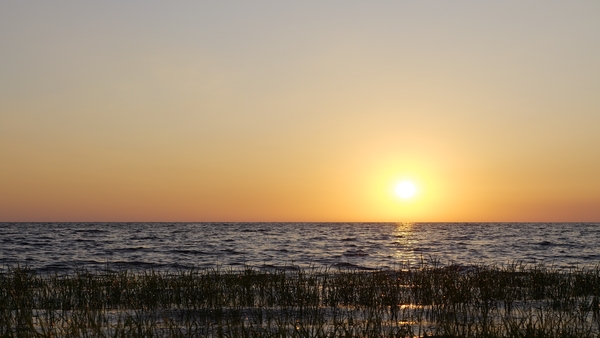 sunrise at a bay in Florida
