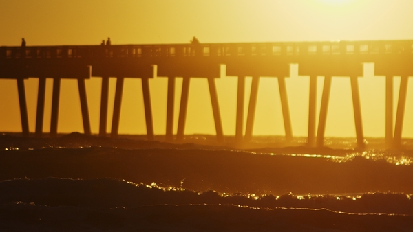 sunset at the beach
