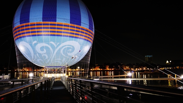 Disney Springs at night