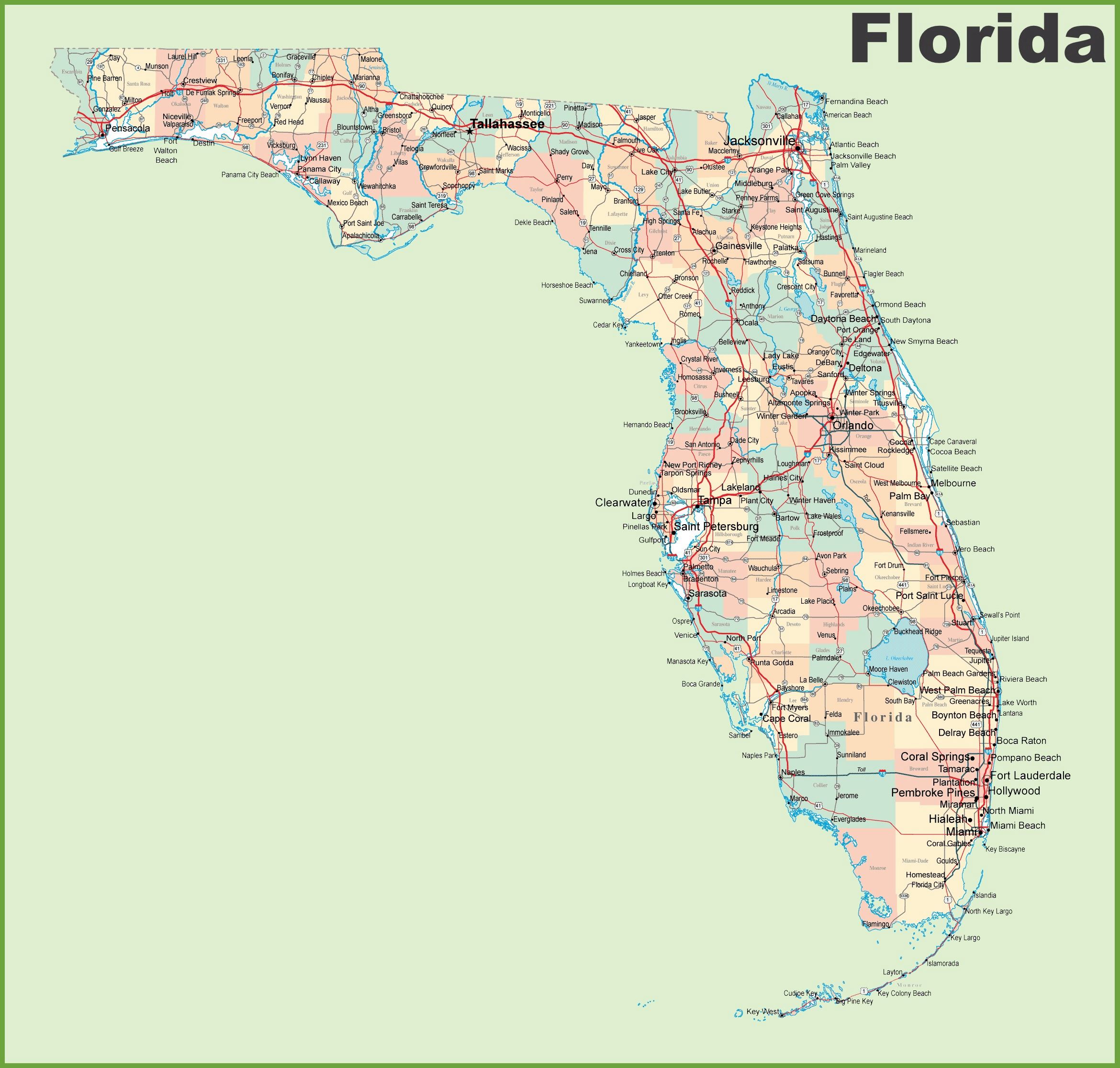 a map of Florida