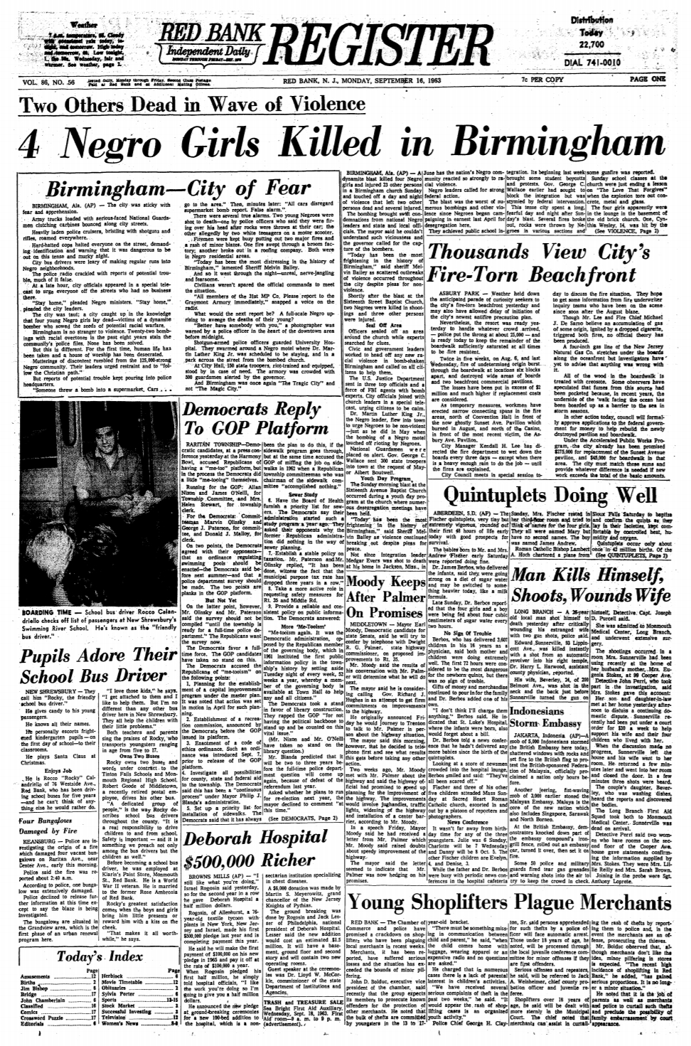 an issue of Red Bank Register [ 1963 September 16 ]