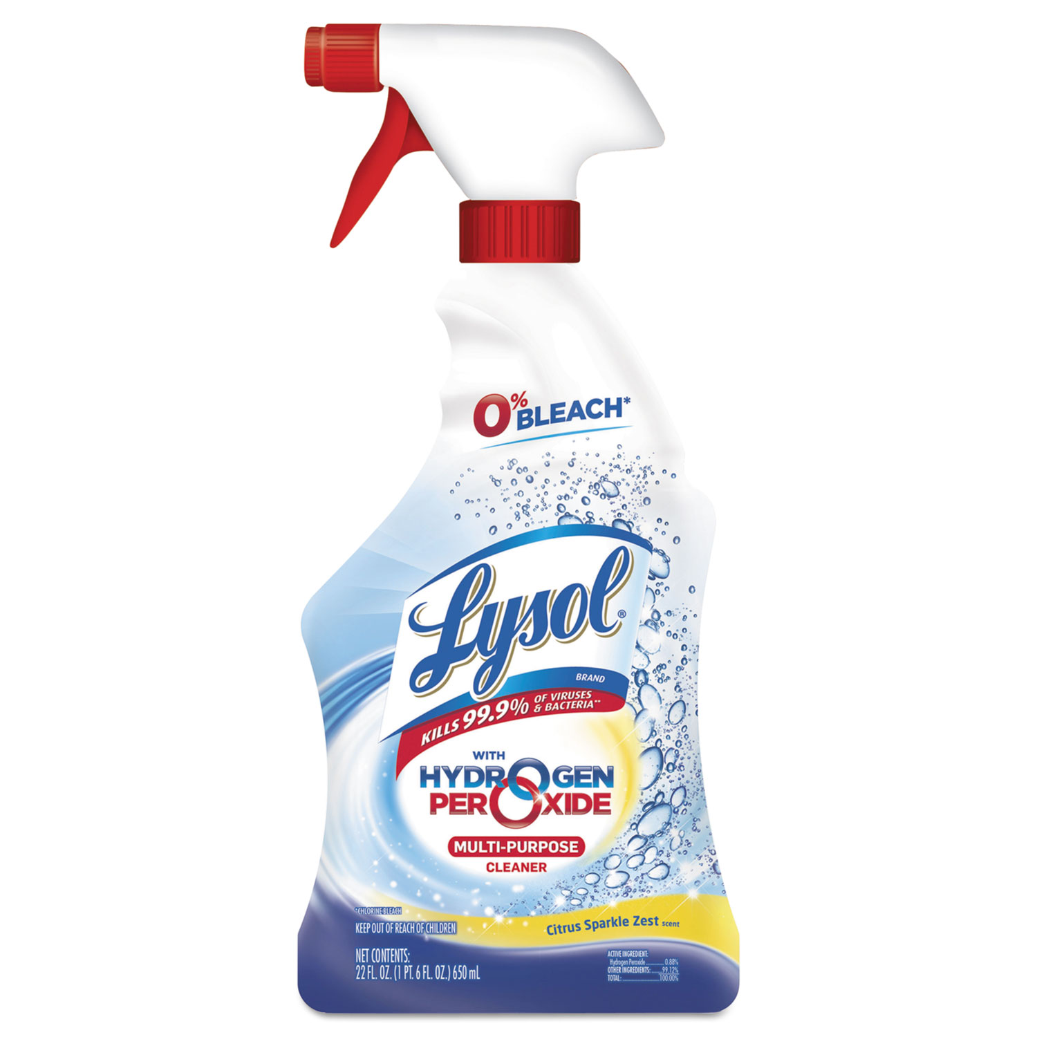 Lysol Multi-Purpose Cleaner With Hydrogen Peroxide : Citrus Sparkle Zest
