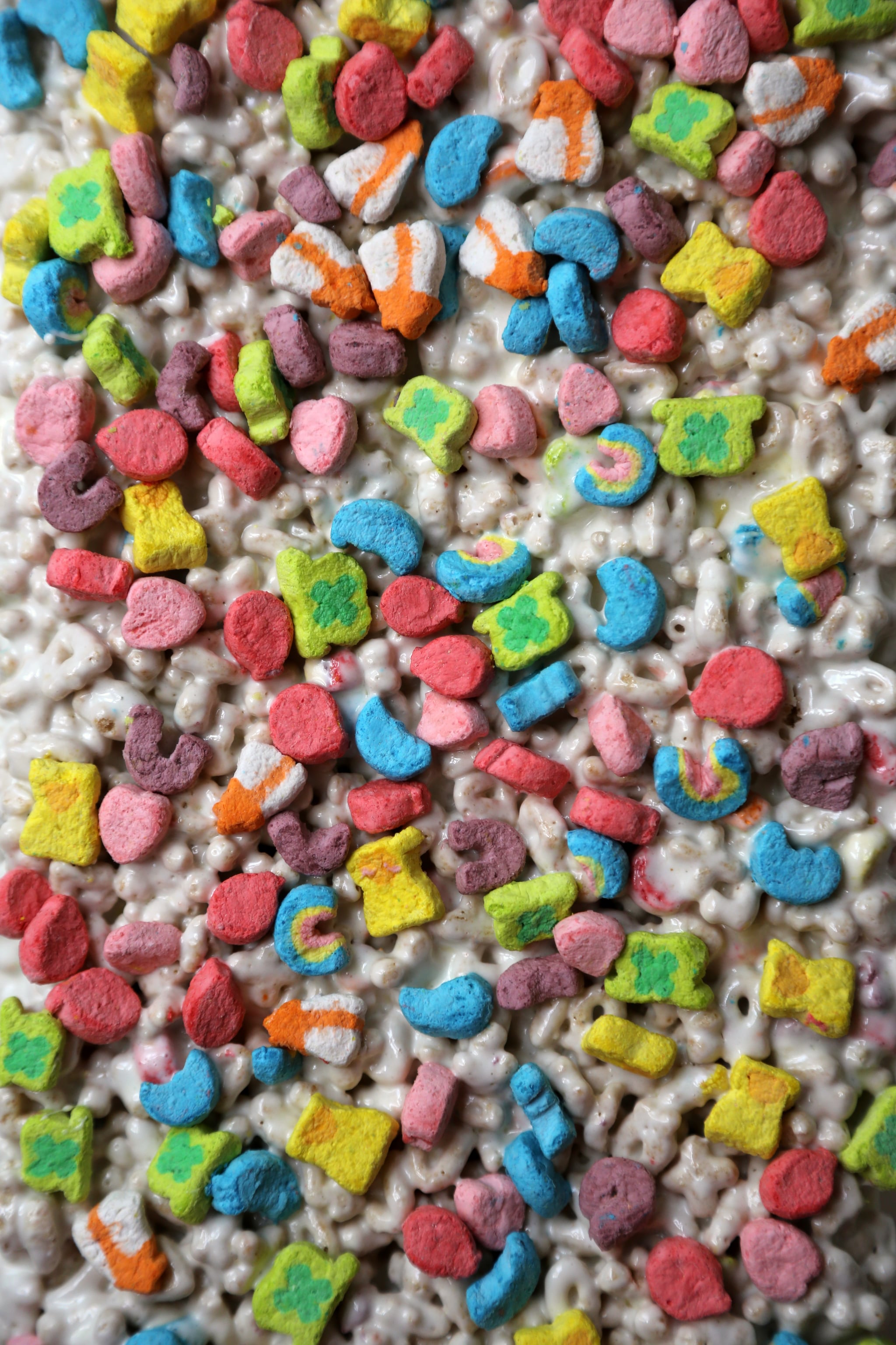 Lucky Charms with melted marshmallows