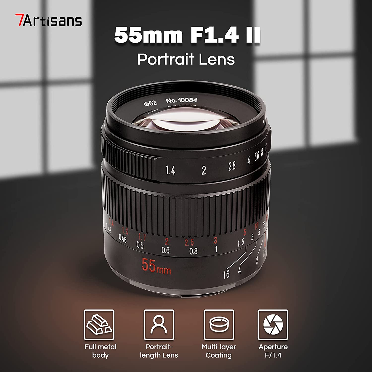 promo : the 7Artisans 55-millimeter F1.4 Mark 2 portrait lens