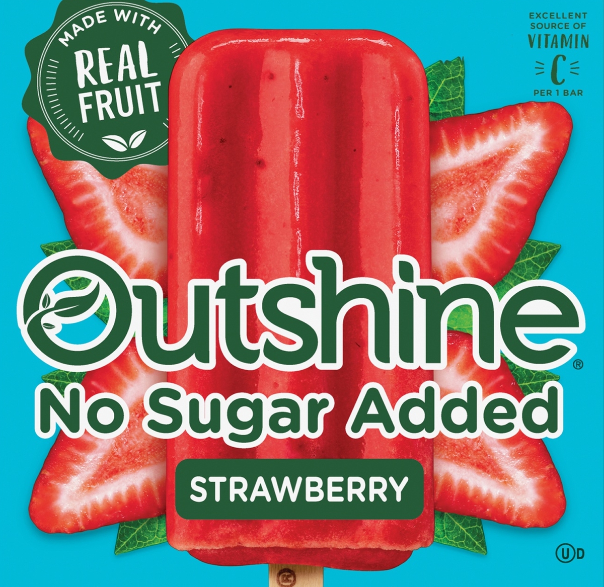 Outshine Fruit Bars [ No Sugar Added ] : Strawberry