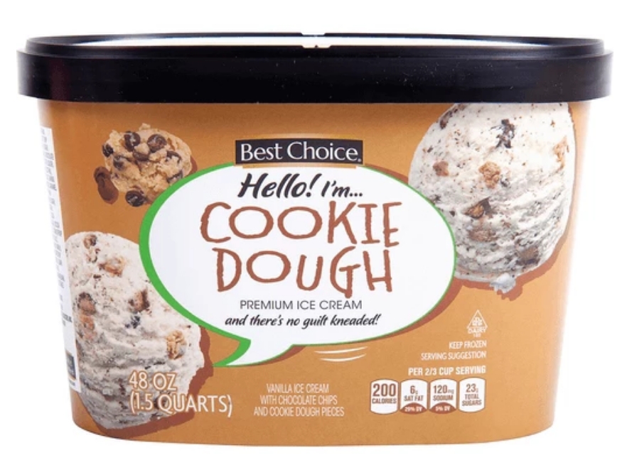 Best Choice Premium Ice Cream : Cookie Dough