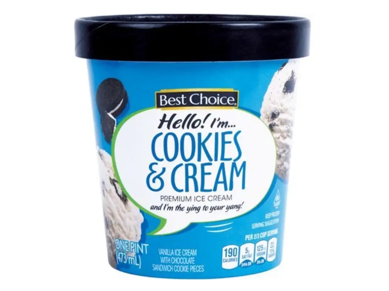 Best Choice Premium Ice Cream : Cookies And Cream