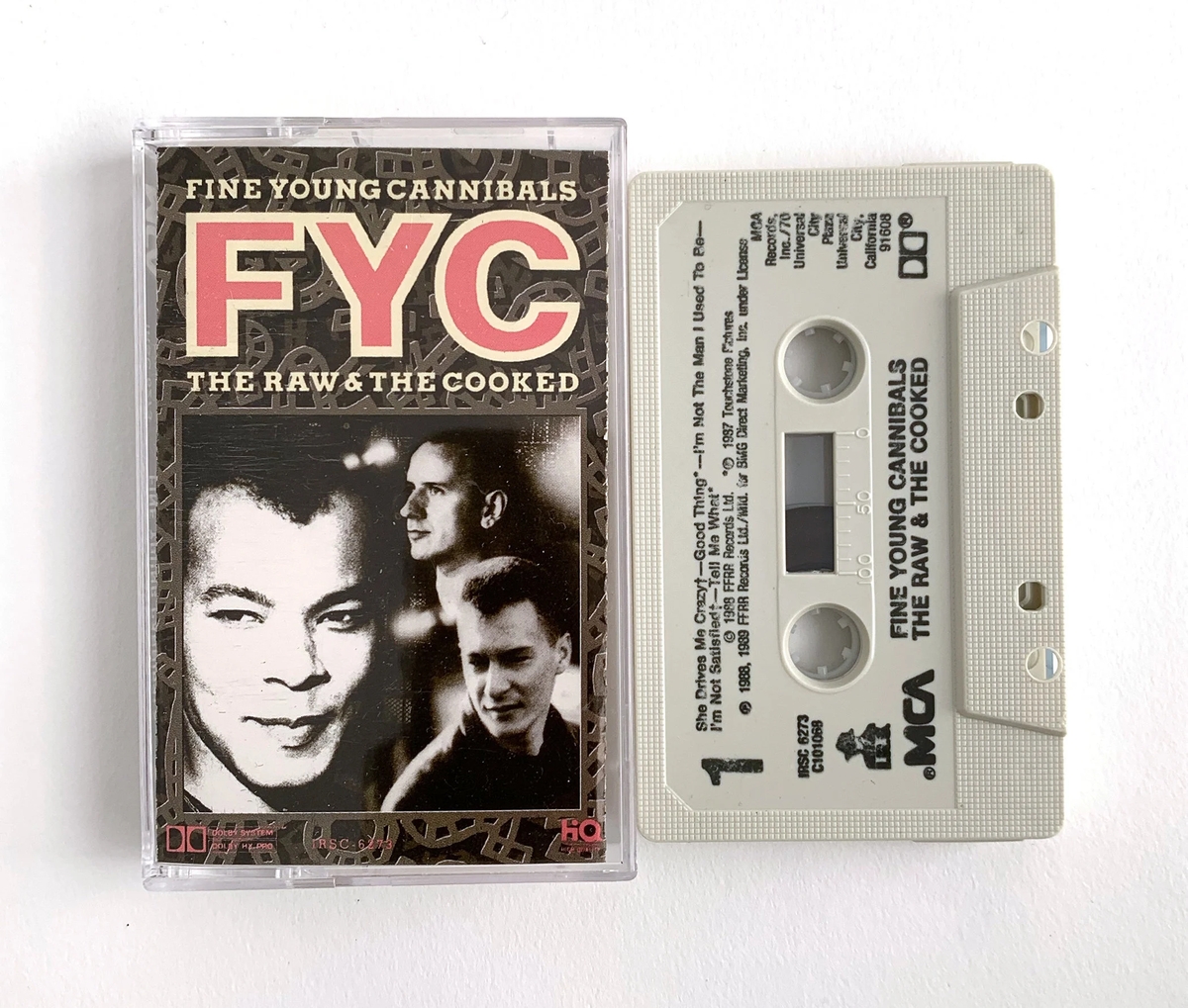the Fine Young Cannibals Raw And The Cooked album on cassette