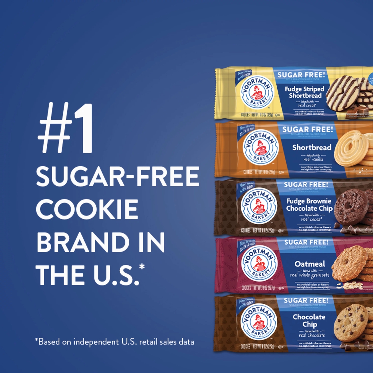 thumbnail image 2 of Voortman Bakery Sugar Free Oatmeal Cookies, Pack Of 12 2 of 10