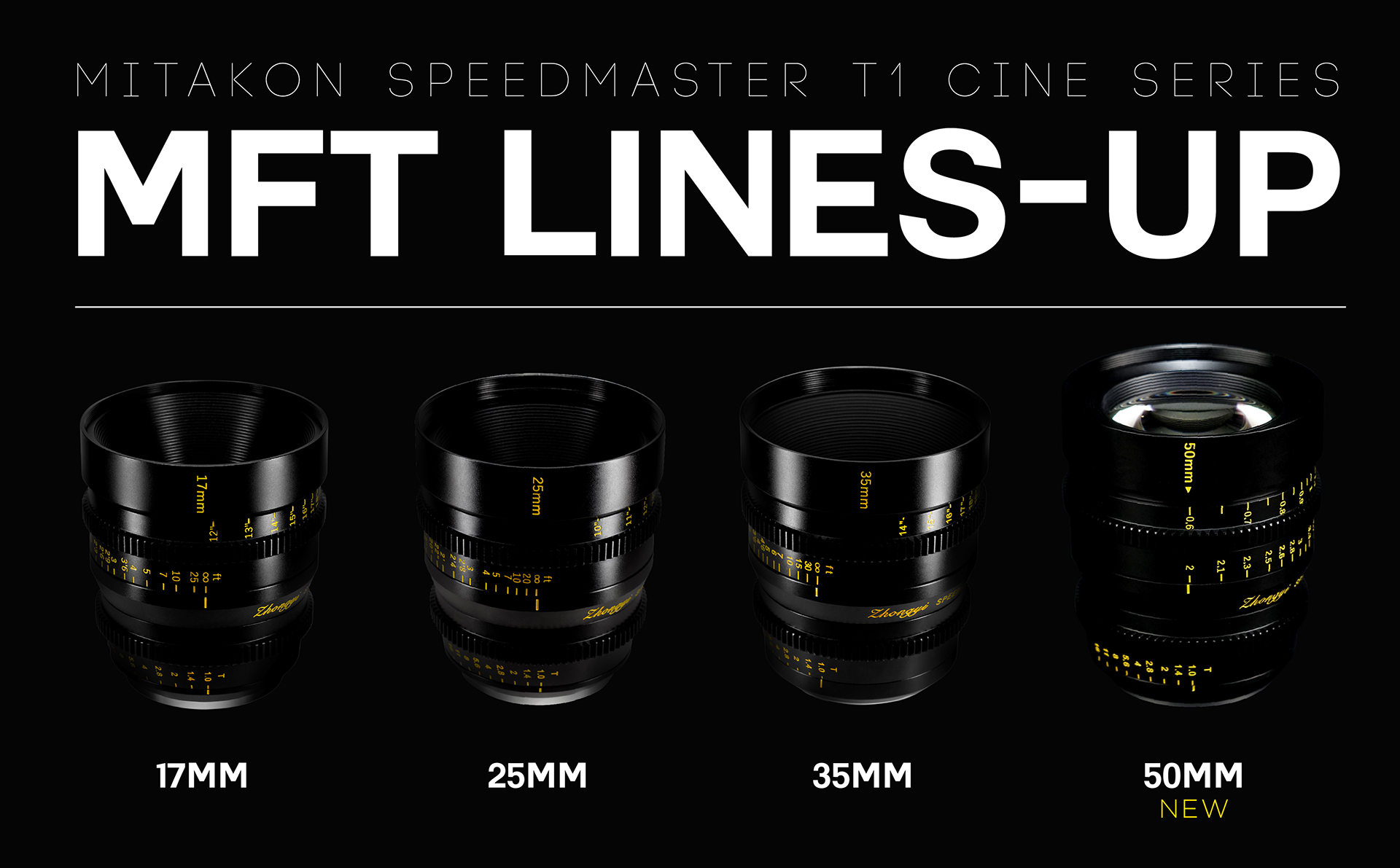 promo : Mitakon Speedmaster T1 Cine Series lenses