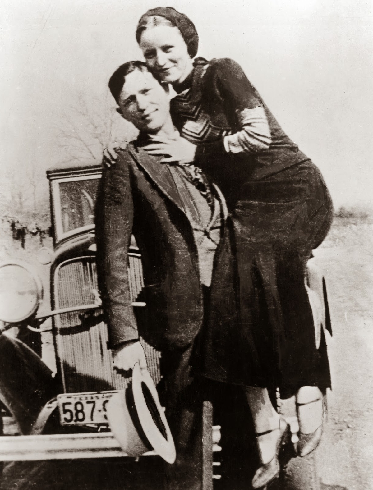 Clyde Barrow and Bonnie Parker