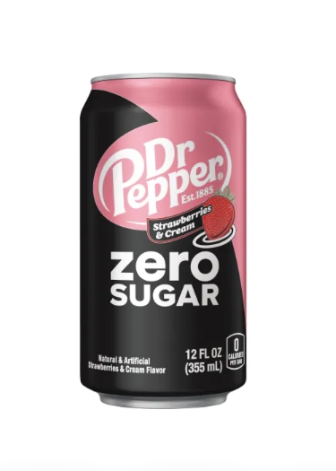 Dr Pepper : Strawberries And Cream [ Zero Sugar ]