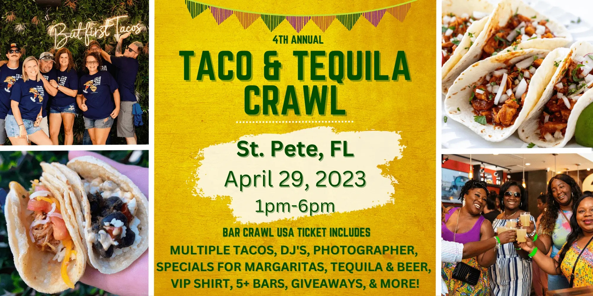 promo : the Taco And Tequila Crawl in Saint Petersburg