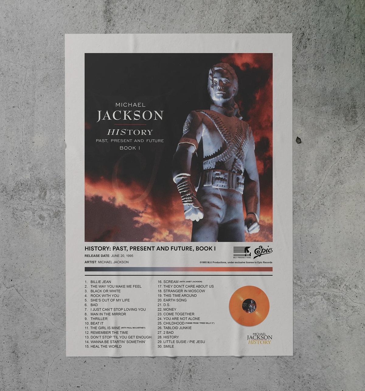 a promo for Michael Jackson's History album