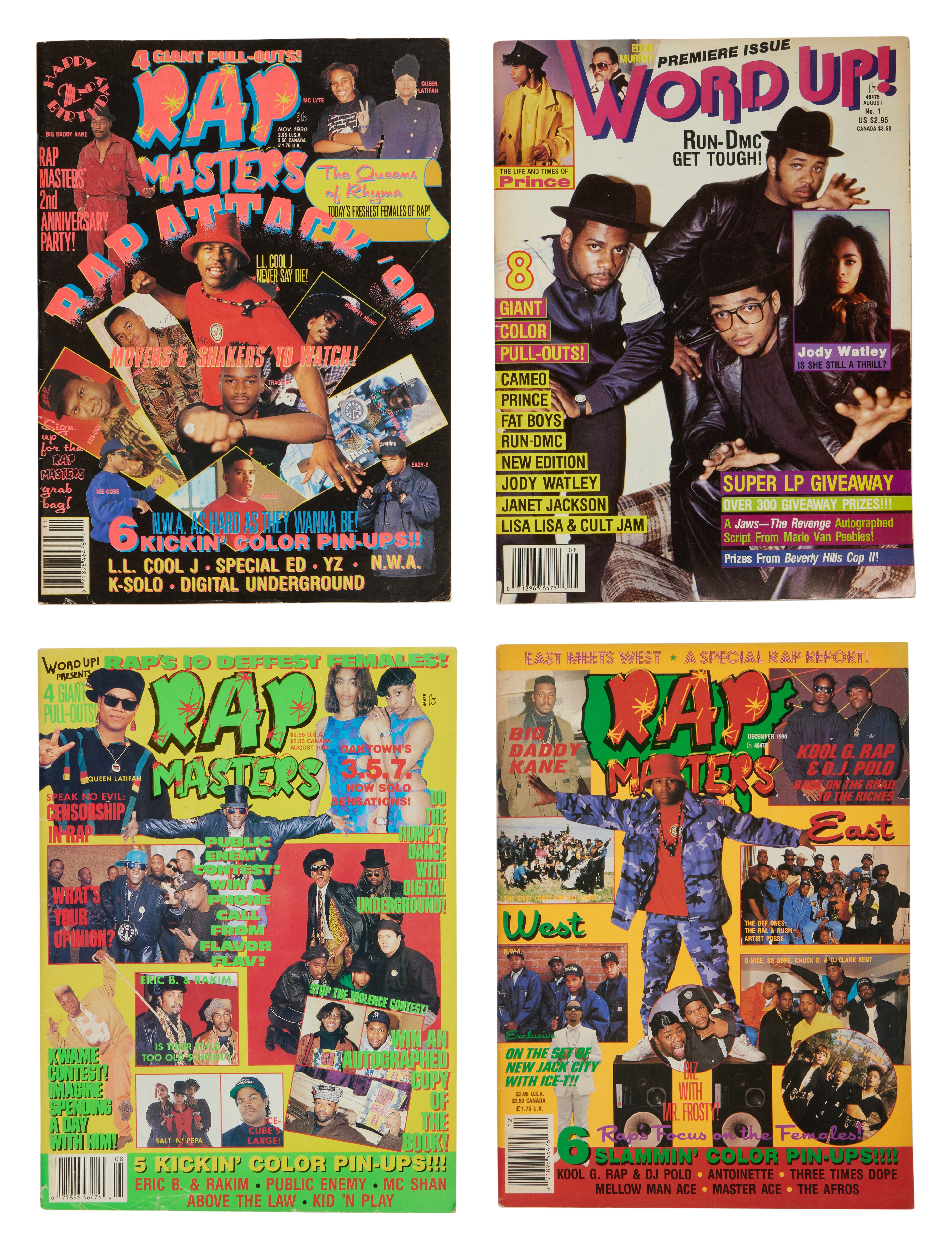 Word Up and Rap Masters magazines