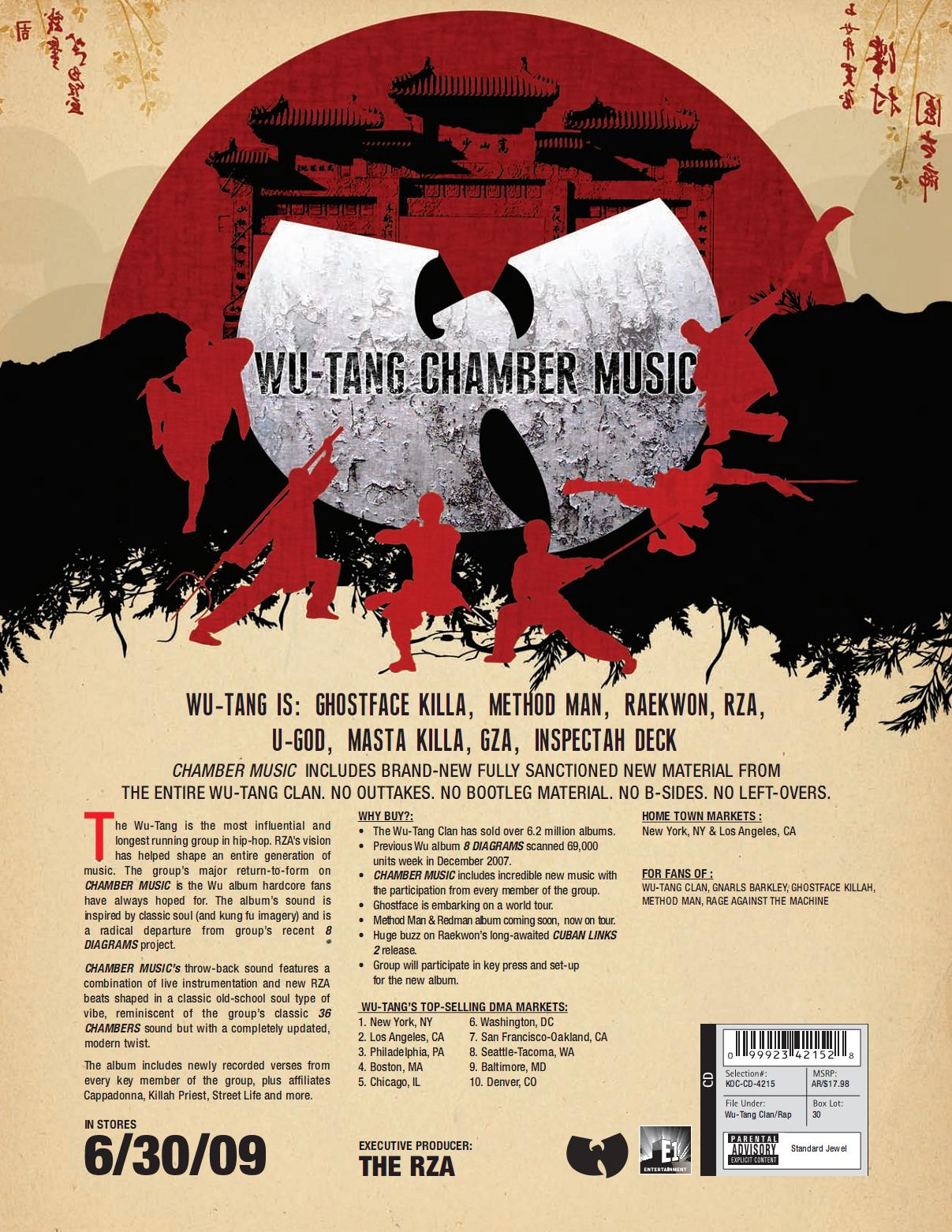 a promo for the Wu-Tang Chamber Music album