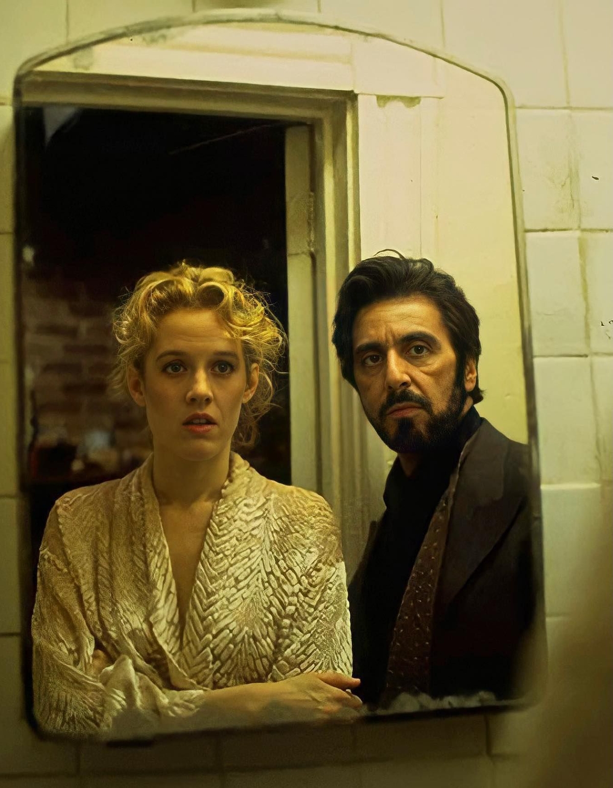 Penelope Ann Miller and Al Pacino in Carlito's Way