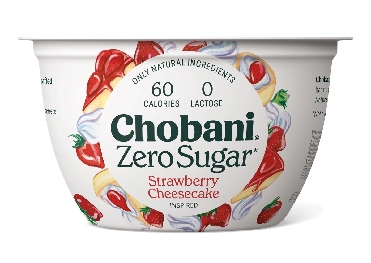 Chobani Zero Sugar : Strawberry Cheesecake
