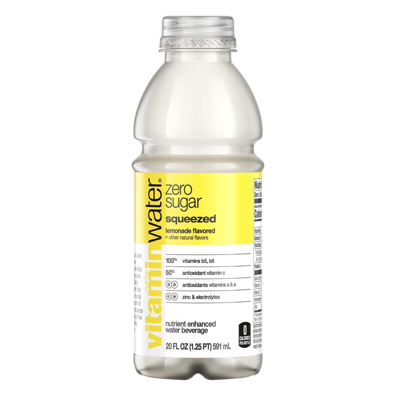 Vitamin Water : Zero Sugar : Squeezed [ Lemonade Flavored ]