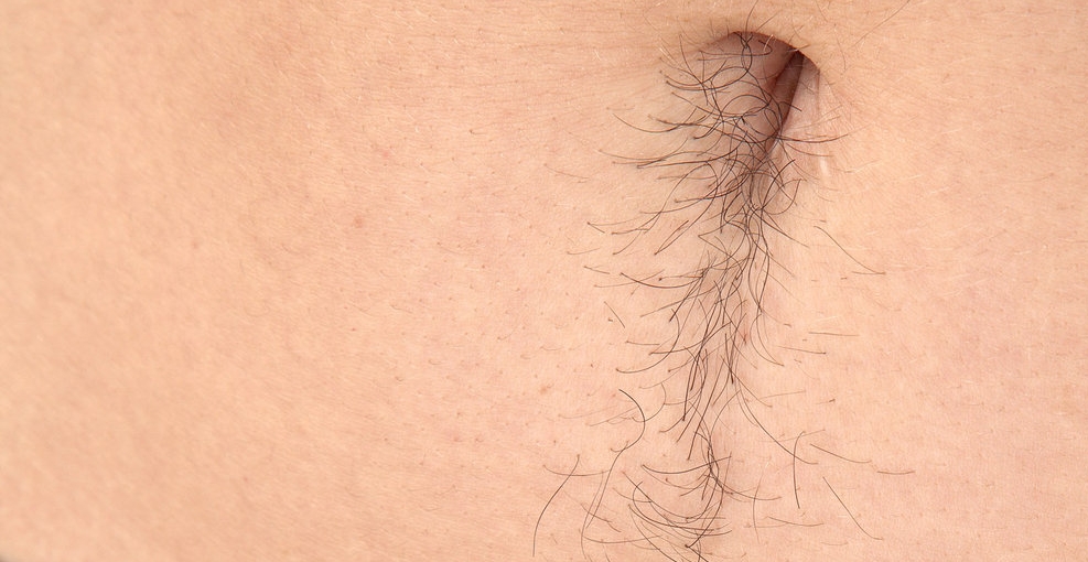 a woman named Melissa showing her belly hair