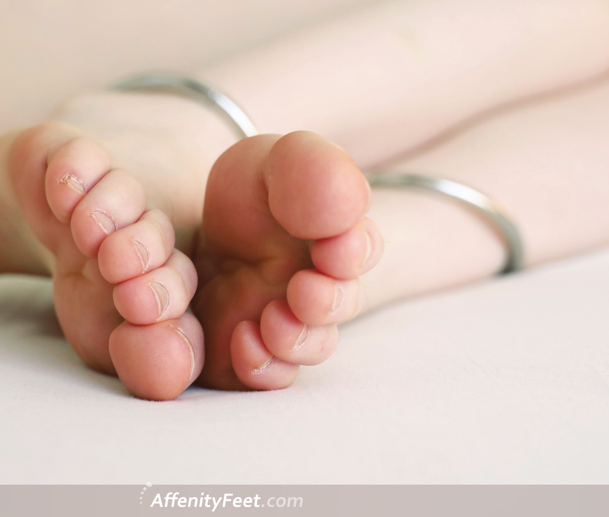 a Swiss girl named Affenity showing her toes