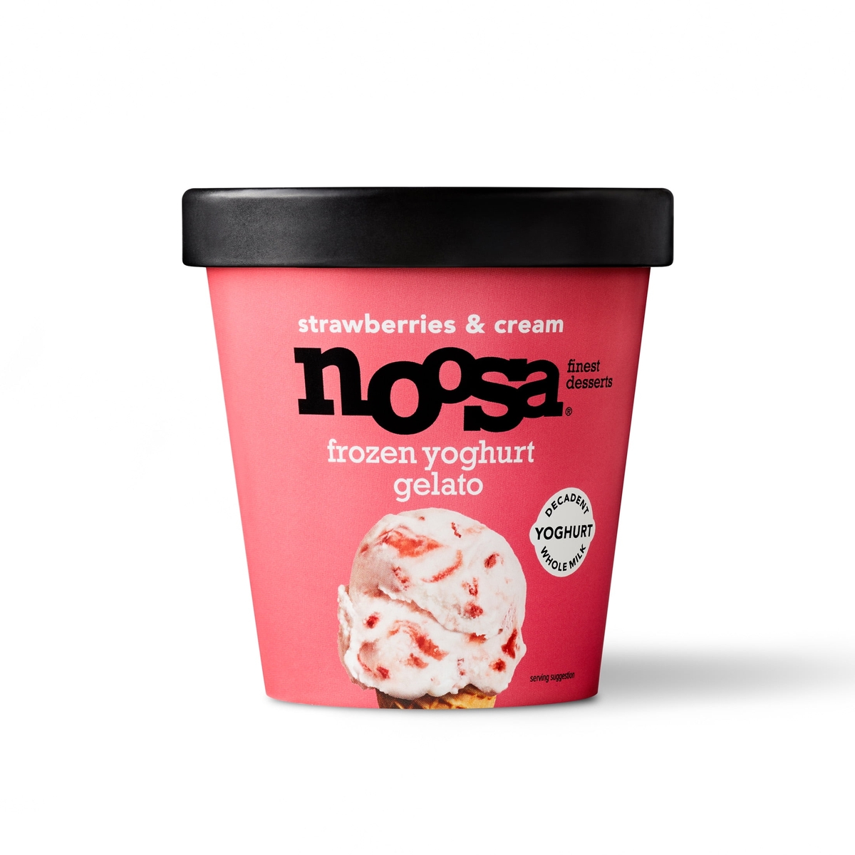 Noosa Frozen Yoghurt Gelato : Strawberries And Cream