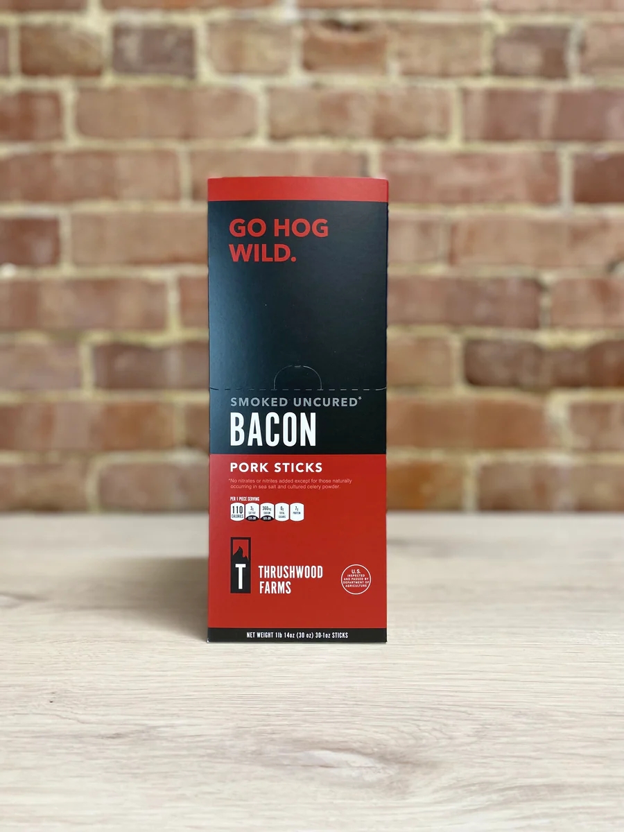 Thrushwood Farms Pork Sticks : Bacon