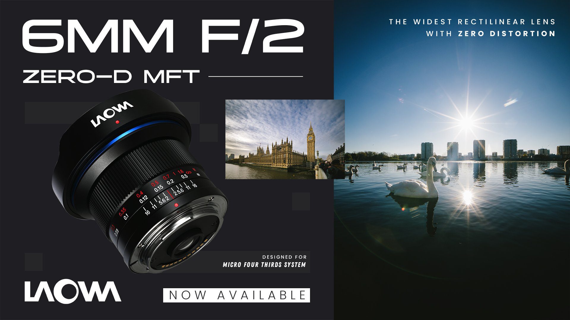 promo : the Laowa 6-millimeter F2 Zero-D MFT lens