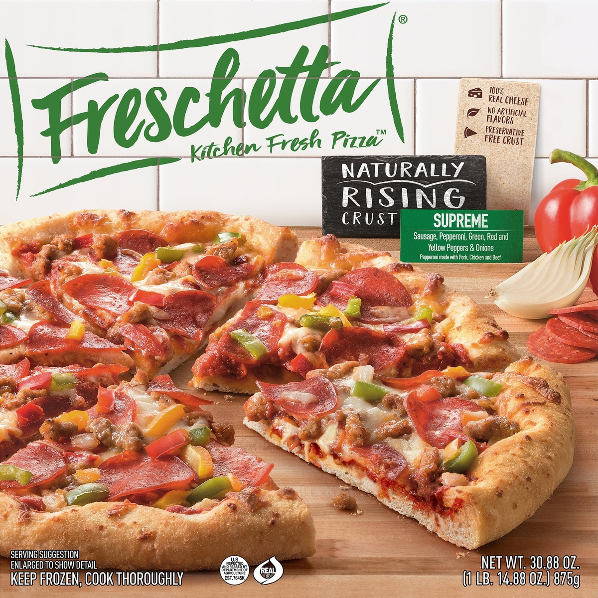 Freschetta Kitchen Fresh Pizza [ Naturally Rising Crust ] : Supreme