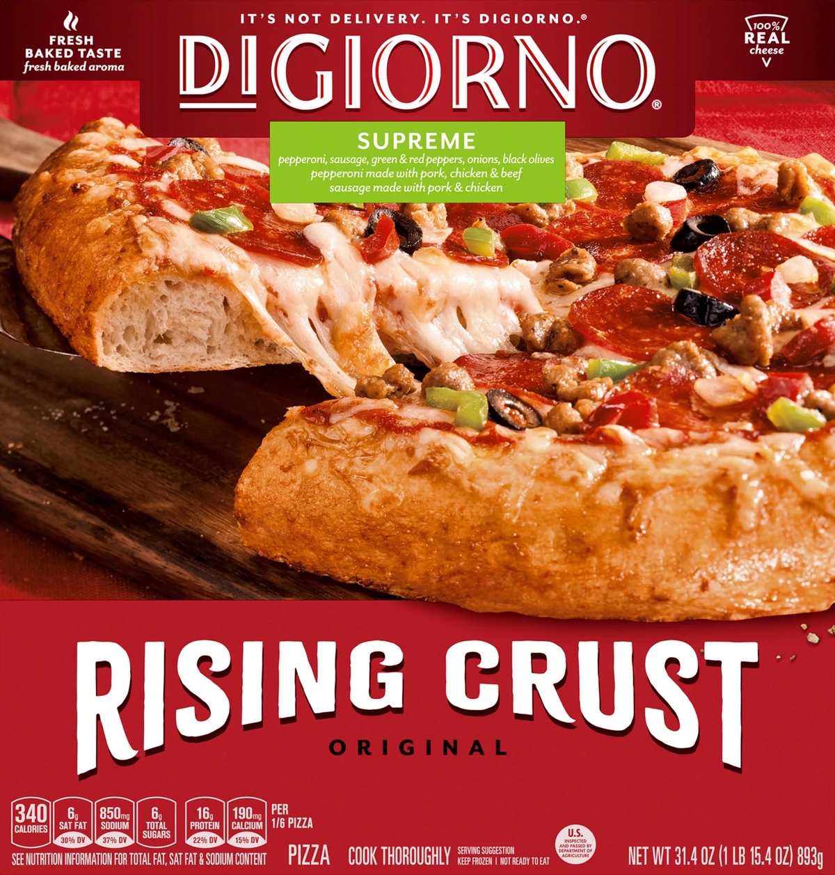 DiGiorno Rising Crust Pizza : Supreme