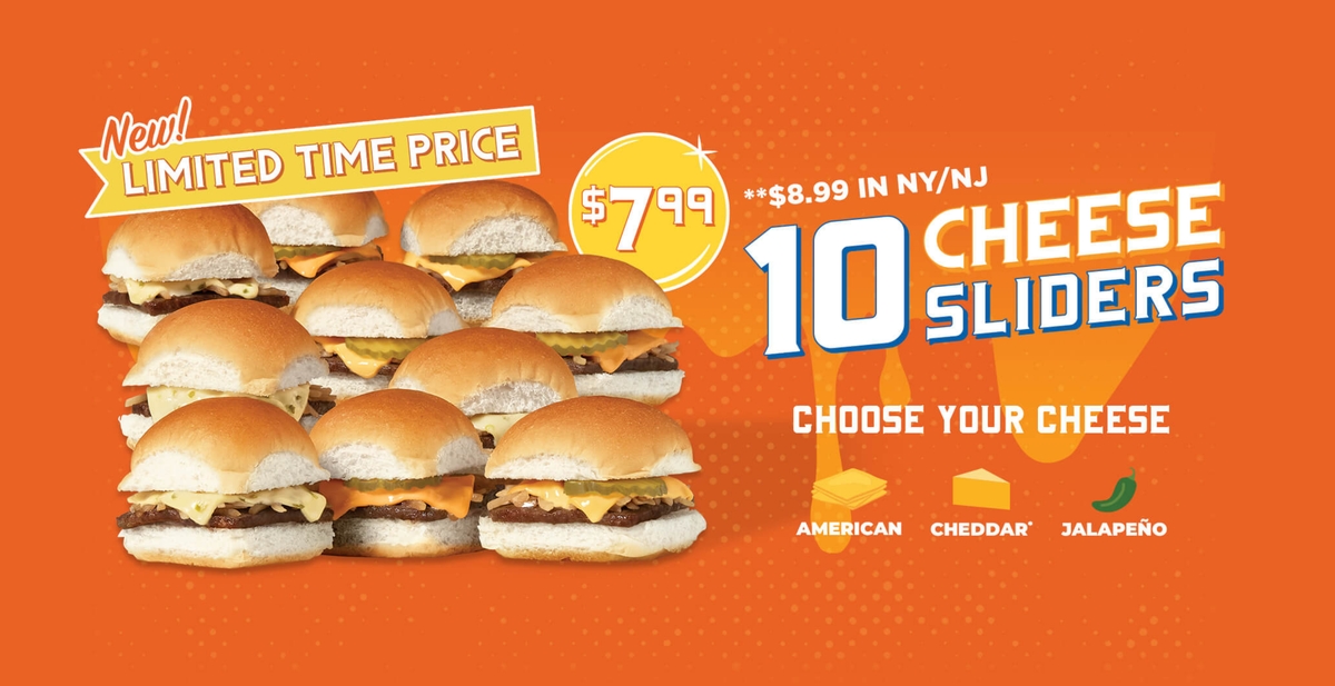 promo : 10 Cheese Sliders for $7.99 at White Castle