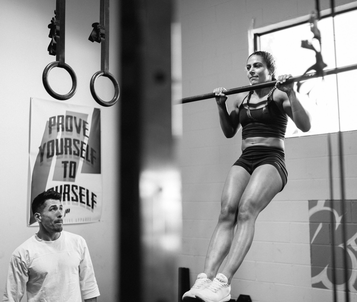 Tabatha Ricci doing a pull-up