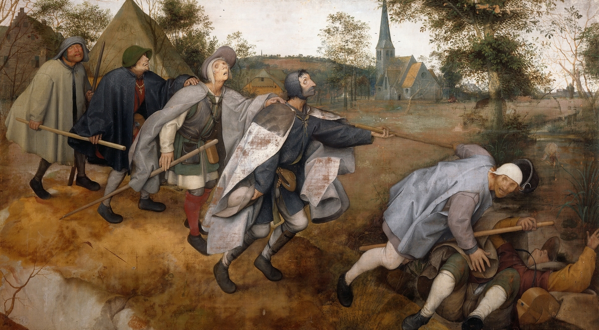 a Pieter Bruegel painting : The Blind Leading The Blind