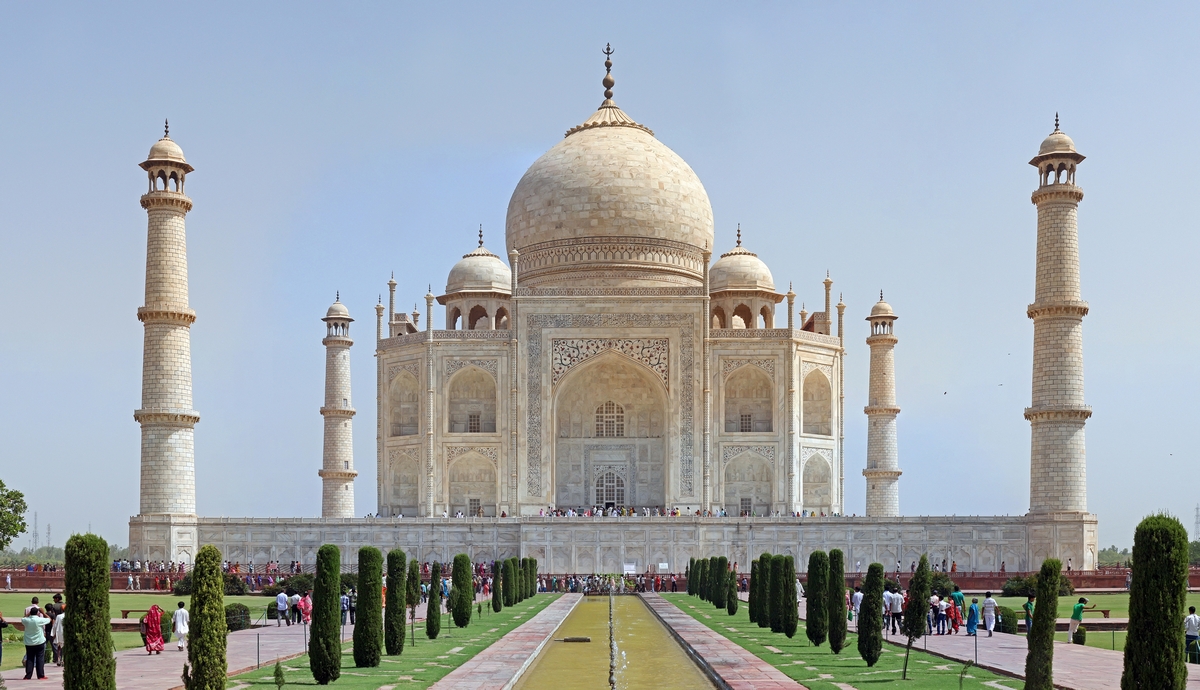 the Taj Mahal