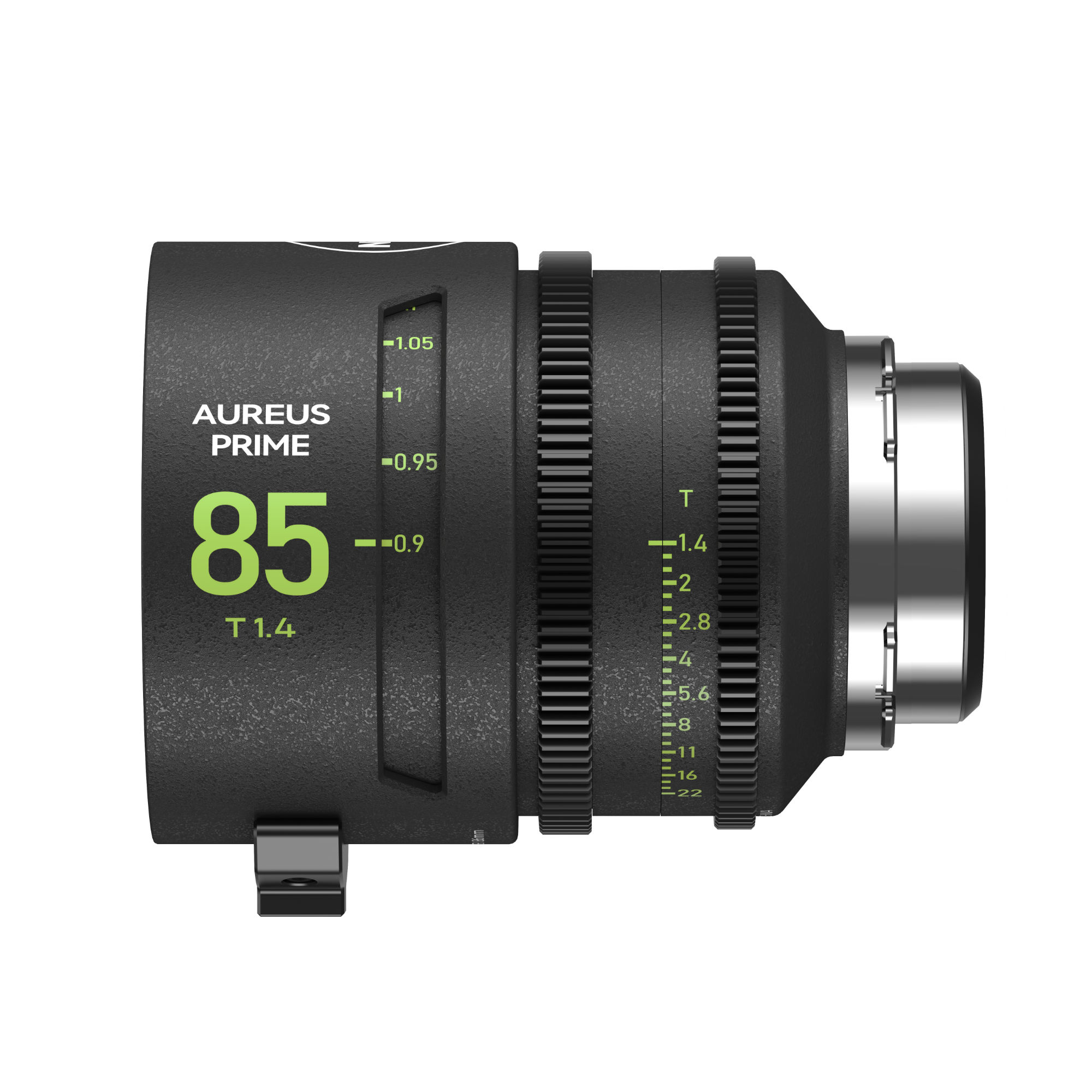 a NiSi Aureus Prime 85-millimeter T1.4 cinema lens