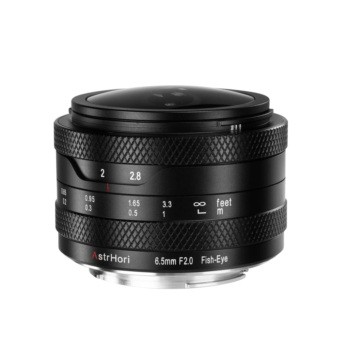 an AstrHori 6.5-millimeter F2.0 Fish-Eye lens