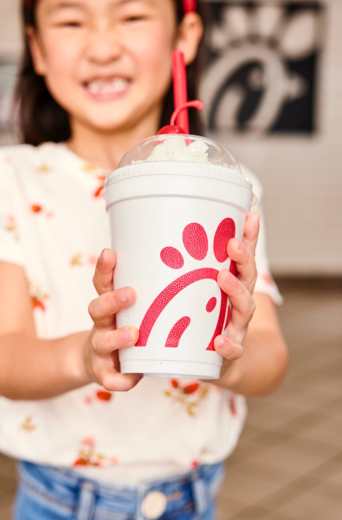 a Chick-Fil-A milkshake