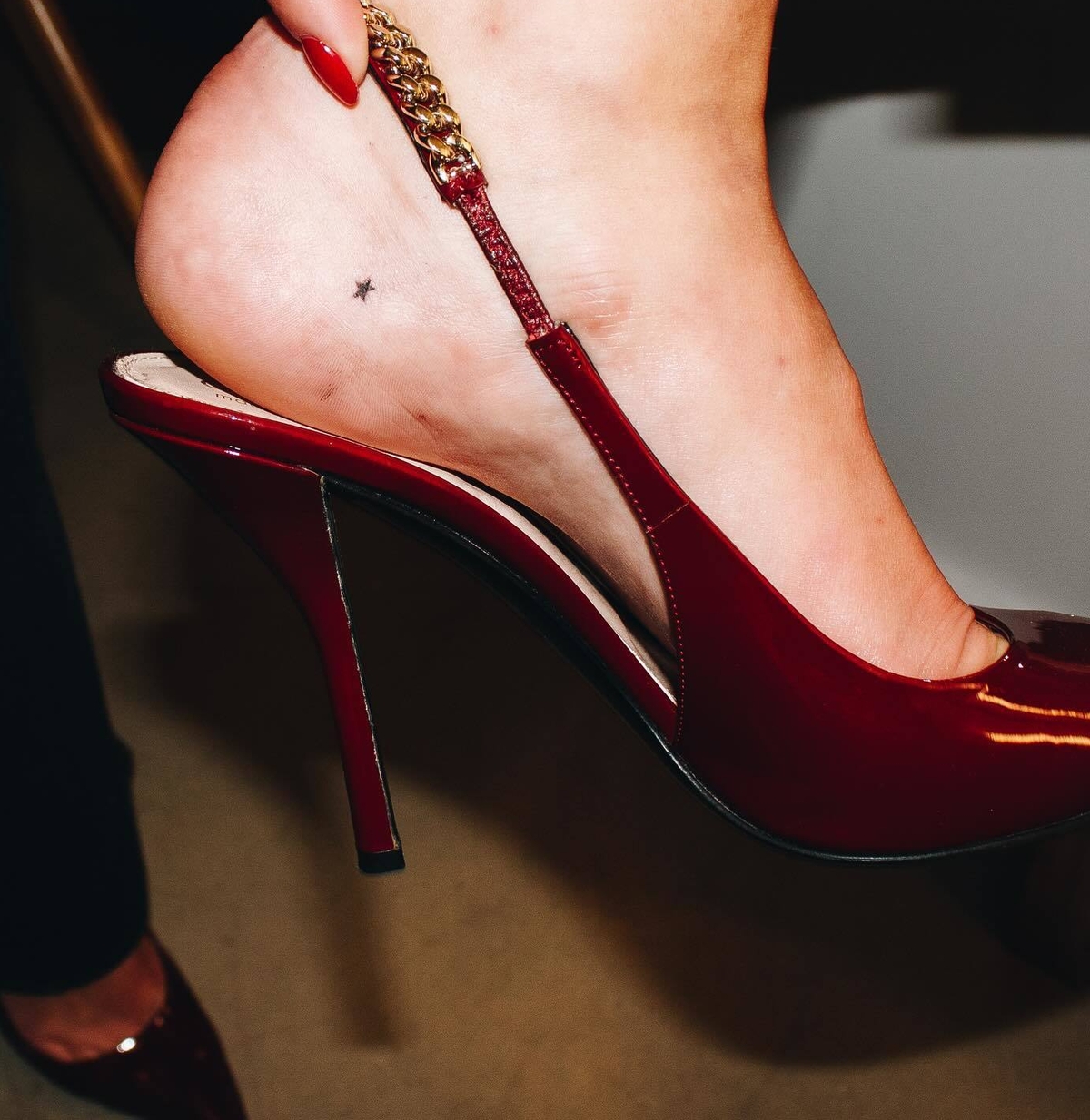 Dua Lipa's foot tattoo