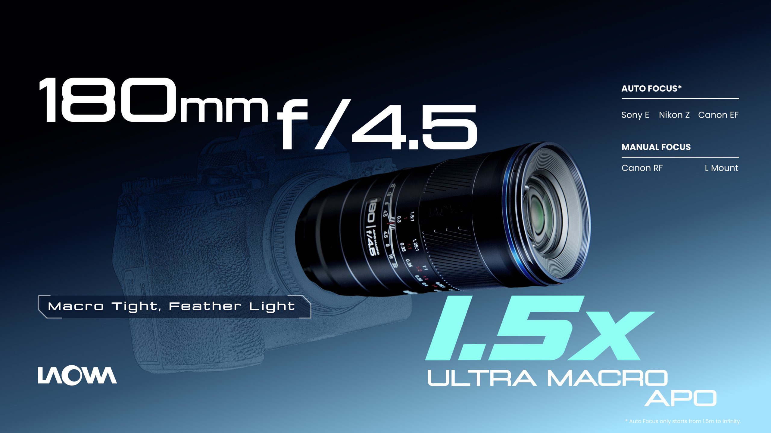 promo : the Laowa 180-millimeter F4.5 1.5X Ultra Macro APO lens