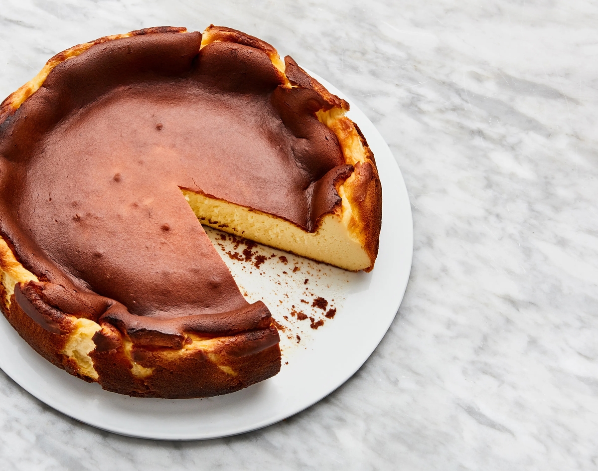 a Basque cheesecake