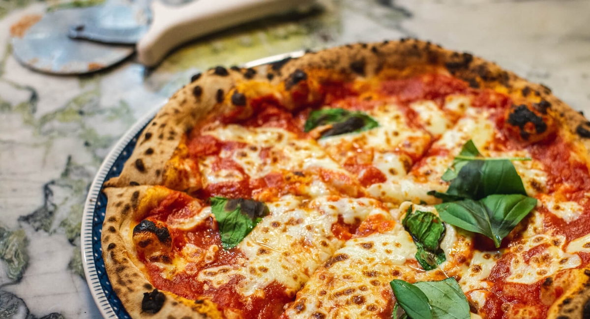 a Neapolitan pizza