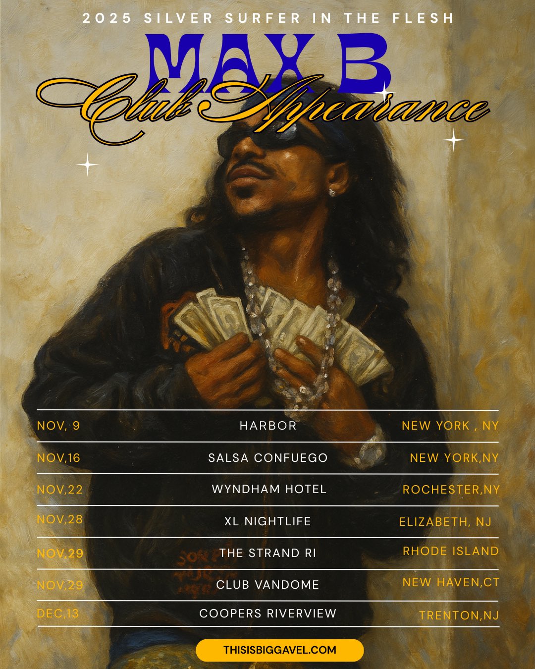 promo : Max B's upcoming club appearances
