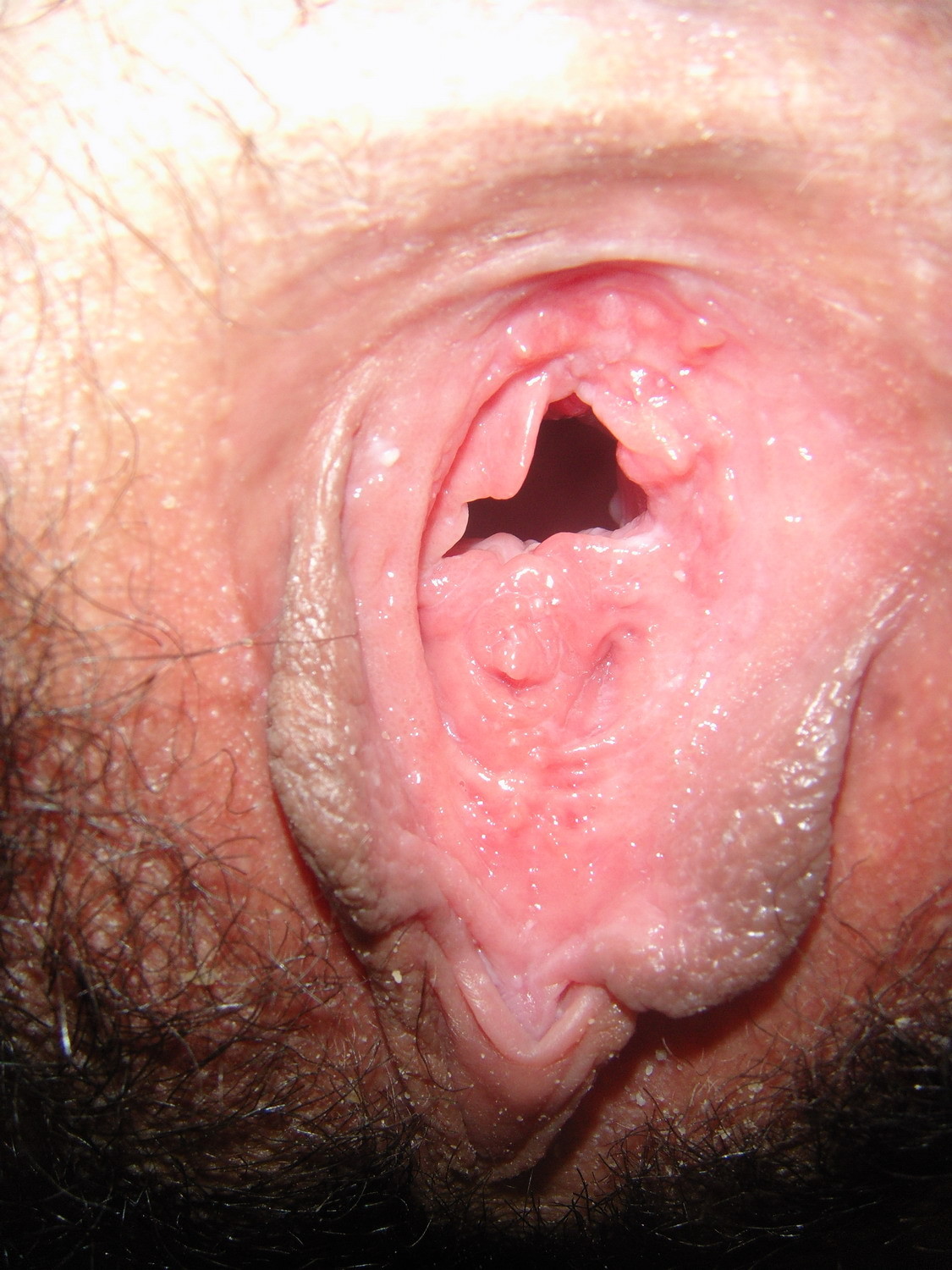 a girl showing her pussyhole