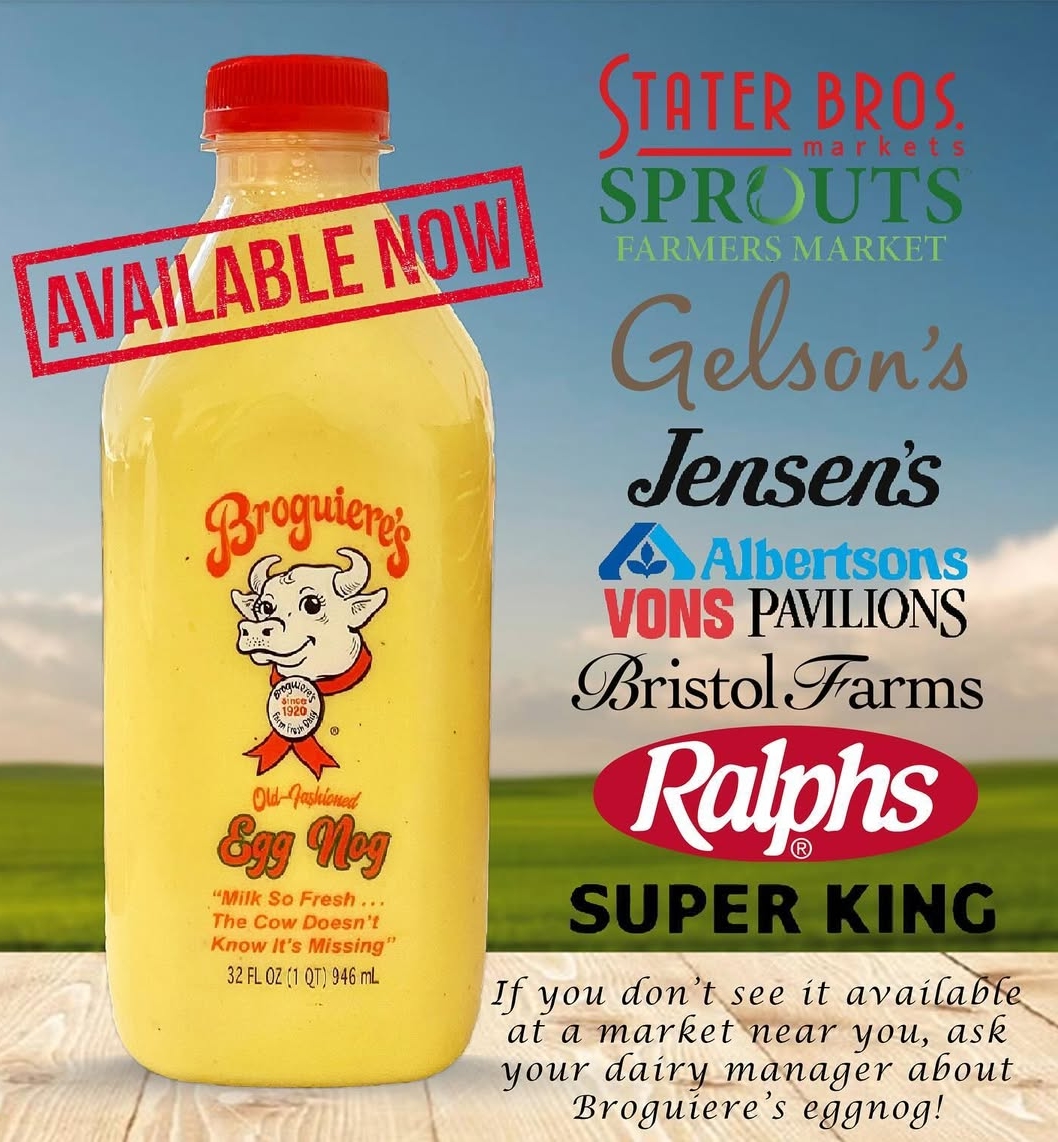 promo : Broguiere's Egg Nog