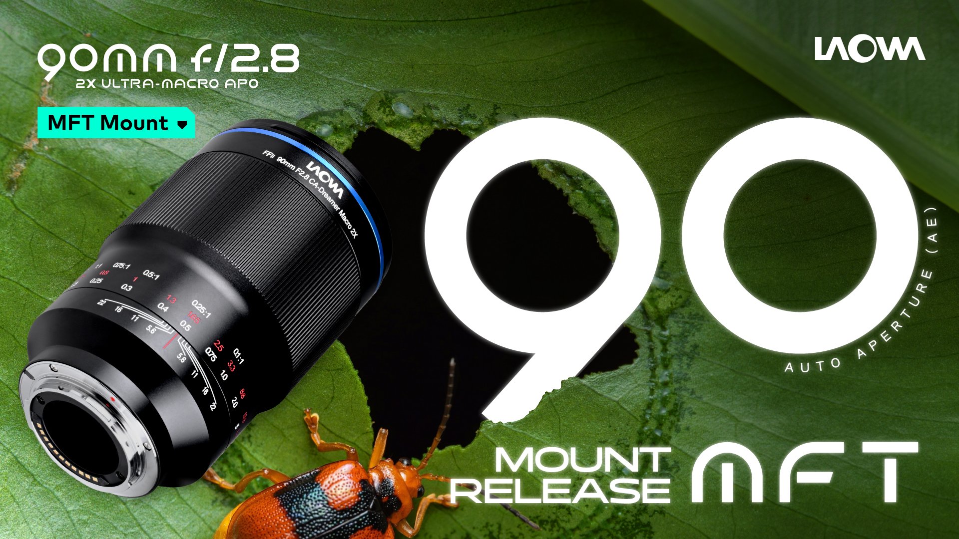 promo : the Laowa 90-millimeter F2.8 2X Ultra-Macro APO lens for MFT