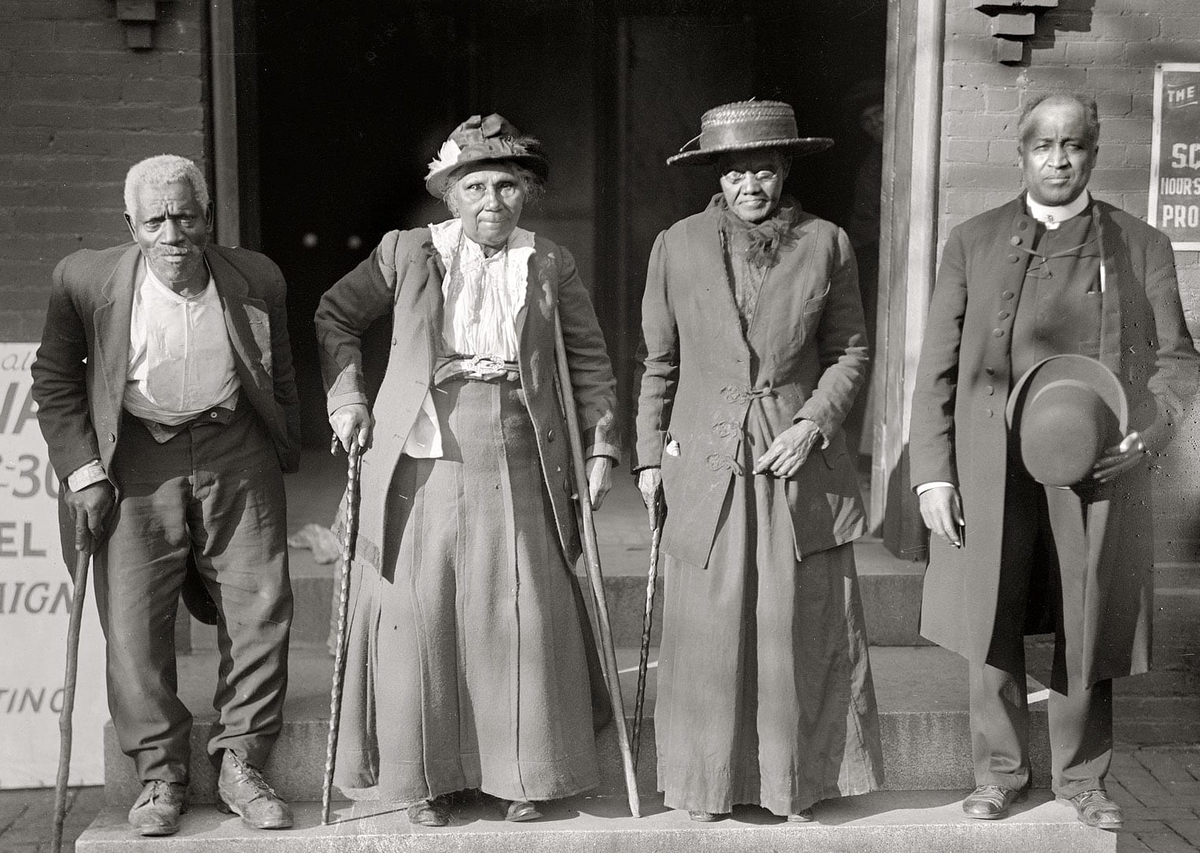 black people at the Convention Of Former Slaves in Washington DC
