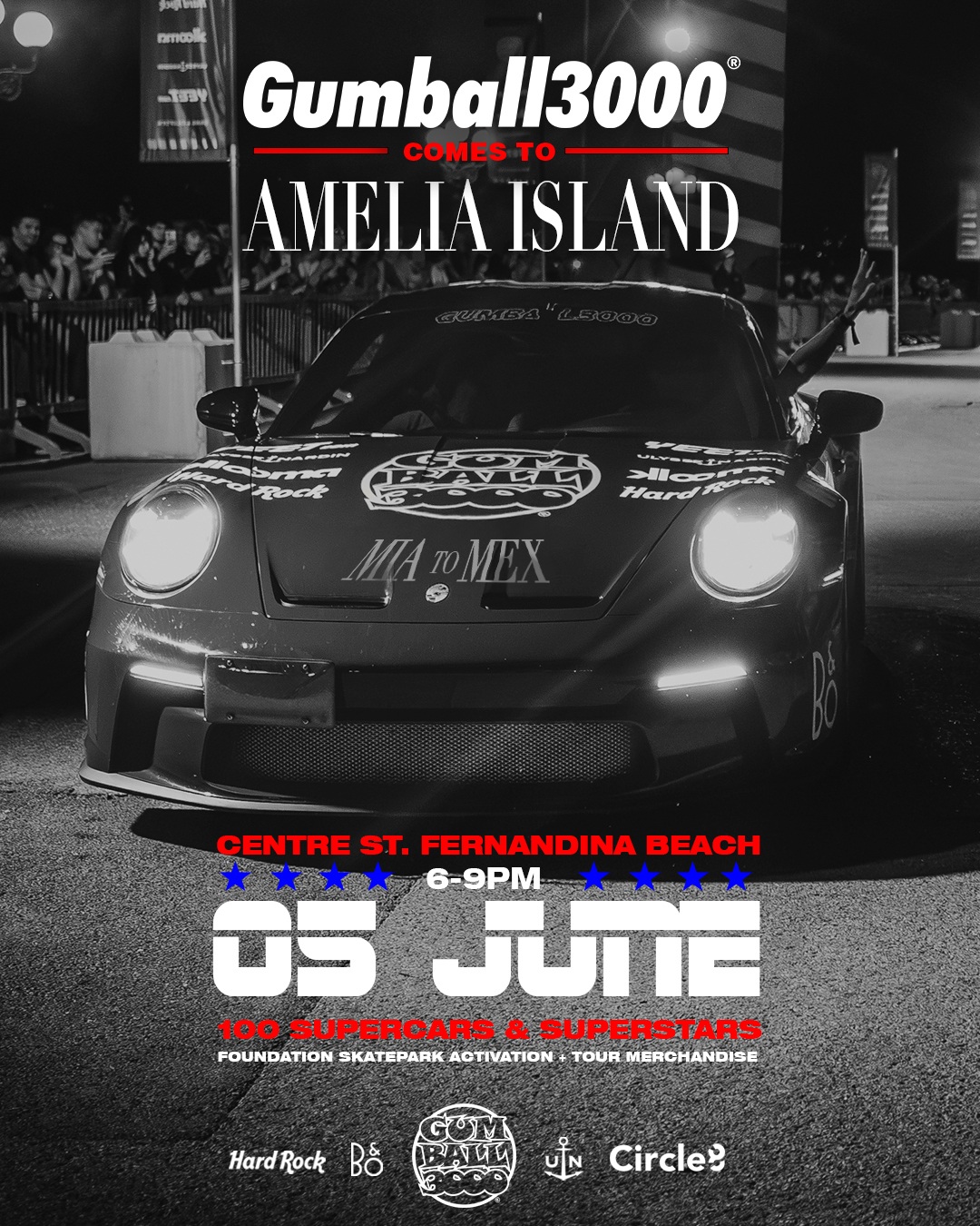 promo : Gumball 3000 on Amelia Island