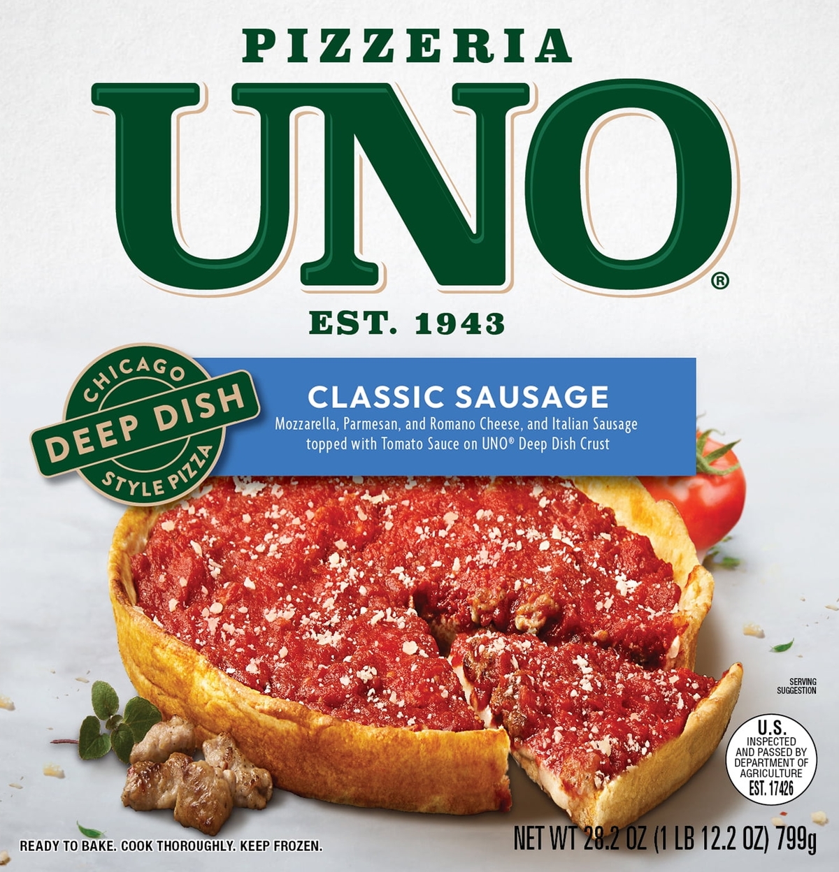 Uno Pizzeria Chicago Deep Dish Style Pizza : Classic Sausage