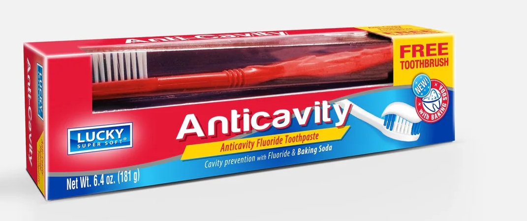 Lucky Super Soft Anticavity Fluoride Toothpaste