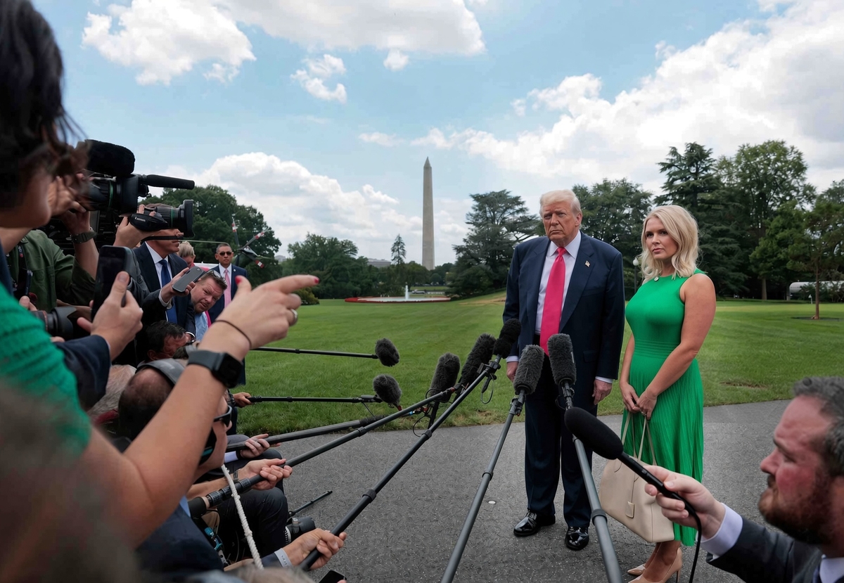 Donald Trump and Karoline Leavitt